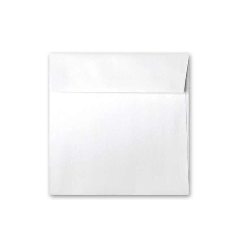 Crystal White 6.5" Square Flap Envelope