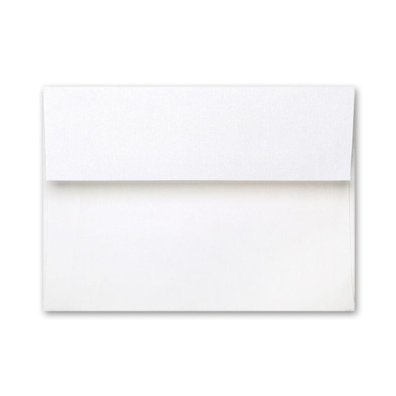 Crystal White A1 Square Flap Envelope