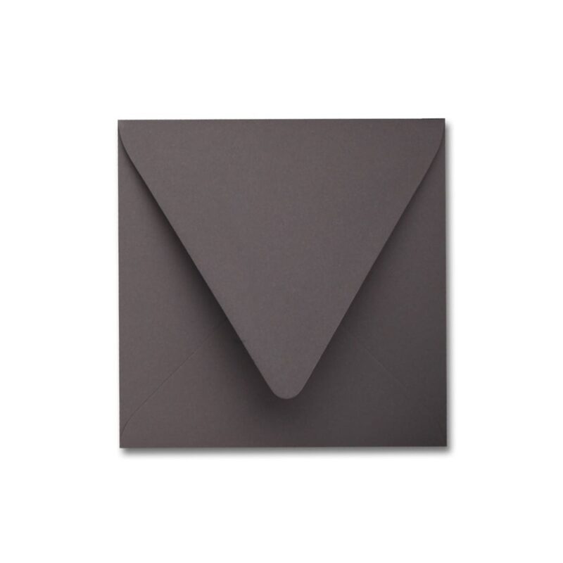 Dark Grey 6.5" Square Euroflap Envelope Dark Grey 6.5" Square Euroflap Envelope