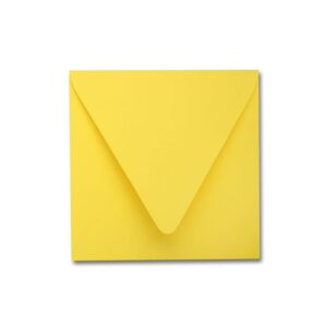 Factory Yellow 6.5" Square Euroflap Envelope