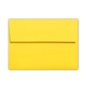 Factory Yellow A7 Square Flap Envelope