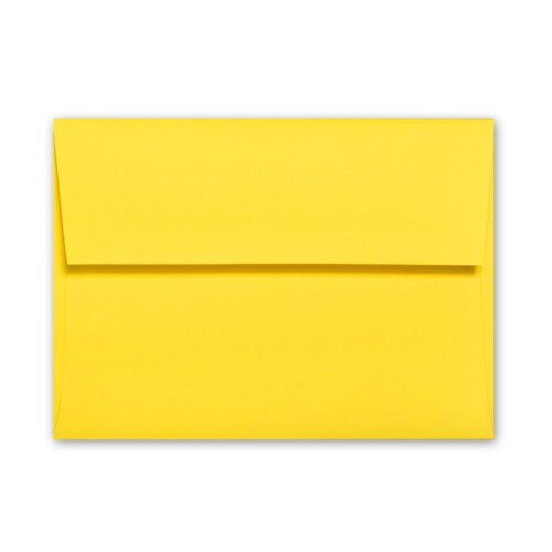 Factory Yellow A7 Square Flap Envelope