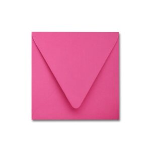 Fuchsia Pink 6.5" Square Euroflap Envelope