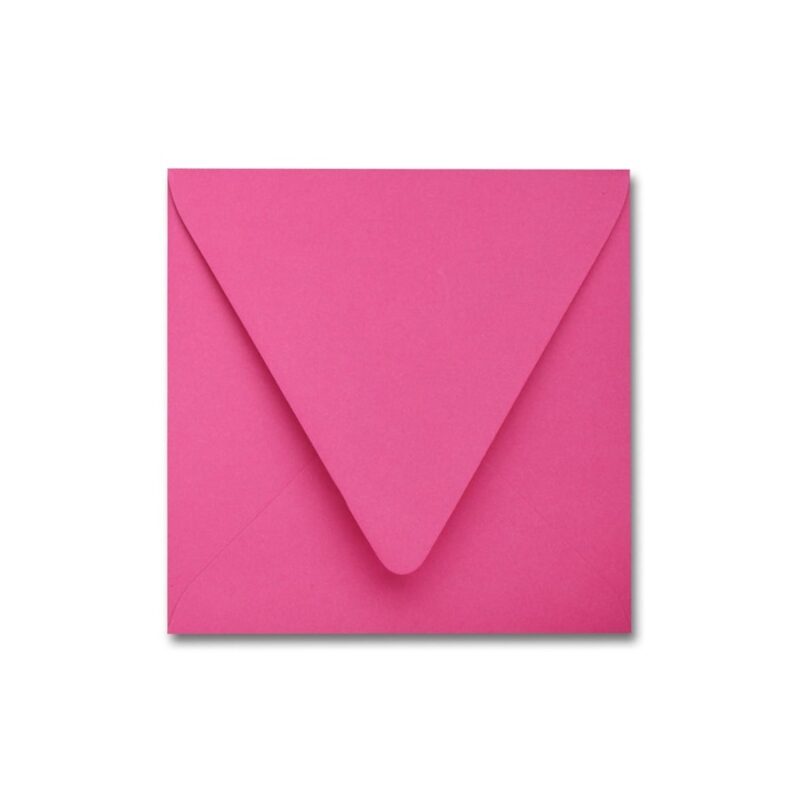 Fuchsia Pink 6.5" Square Euroflap Envelope