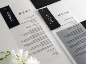 Opaque Menu with Name Tags