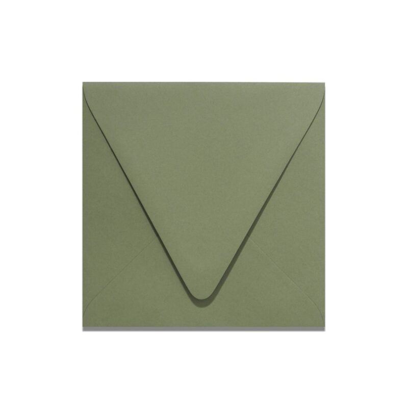 Mid Green 6.5" Square Euroflap Envelope Mid Green 6.5" Square Euroflap Envelope