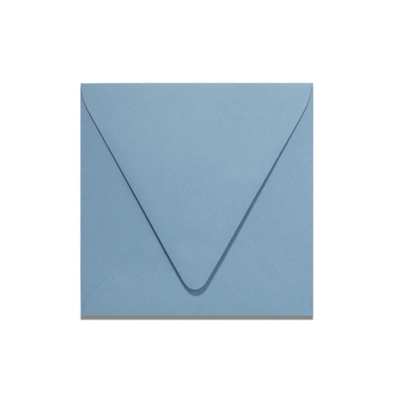 New Blue 6.5" Square Euroflap Envelope