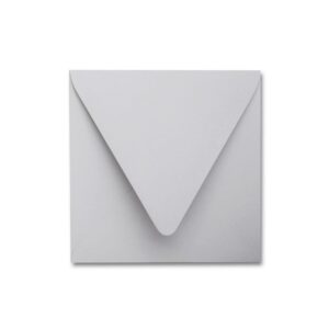 Pale Grey 6.5" Square Euroflap Envelope