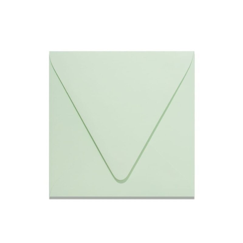 Powder Green 6.5" Square Euroflap Envelope