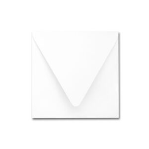 Pristine White 6.5" Square Euroflap Envelope