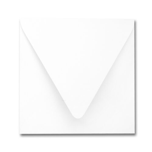Pristine White 6.5" Square Flap Envelope