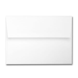 Pristine White A7 Square Flap Envelope