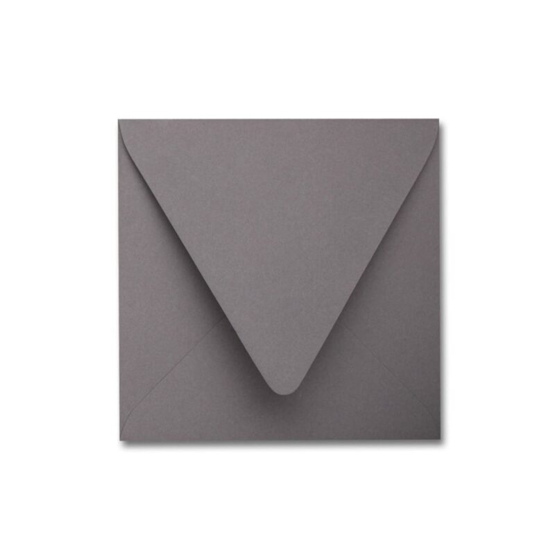 Smoke 6.5" Square Euroflap Envelope
