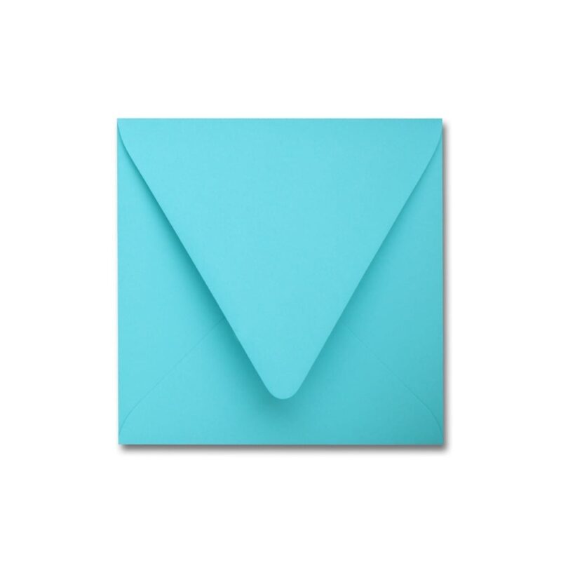 Turquoise 6.5" Square Euroflap Envelope Turquoise 6.5" Square Euroflap Envelope