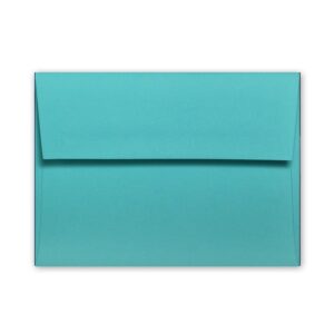 Turquoise A7 Square Flap Envelope
