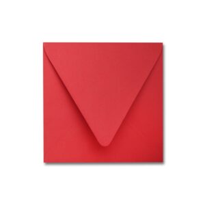 Vermillion 6.5" Square Euroflap Envelope