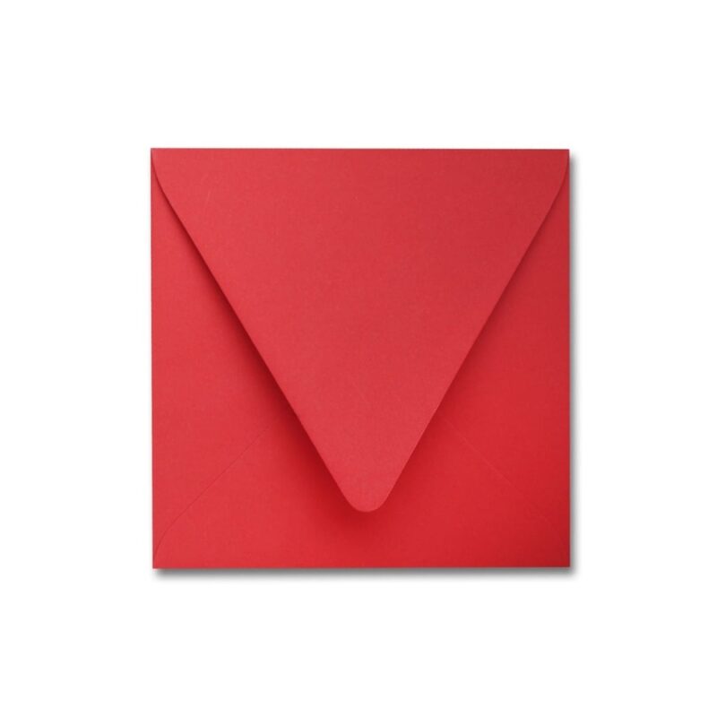 Vermillion 6.5" Square Euroflap Envelope Vermillion 6.5" Square Euroflap Envelope