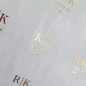 Monogram Wreath Seals