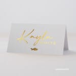 Gold Foil Seating Cards - Script [sc-B01]