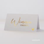 Gold Foil Seating Cards - Script [sc-B01]