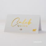 Gold Foil Seating Cards - Script [sc-B01]