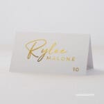 Gold Foil Seating Cards - Script [sc-B01]