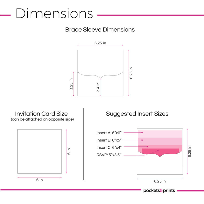 Brace – Square Invitation Sleeve