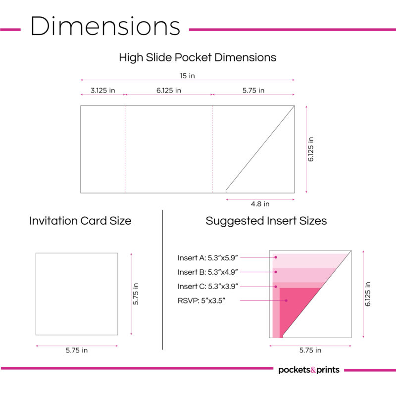 High Slide – Square Invitation Pocket