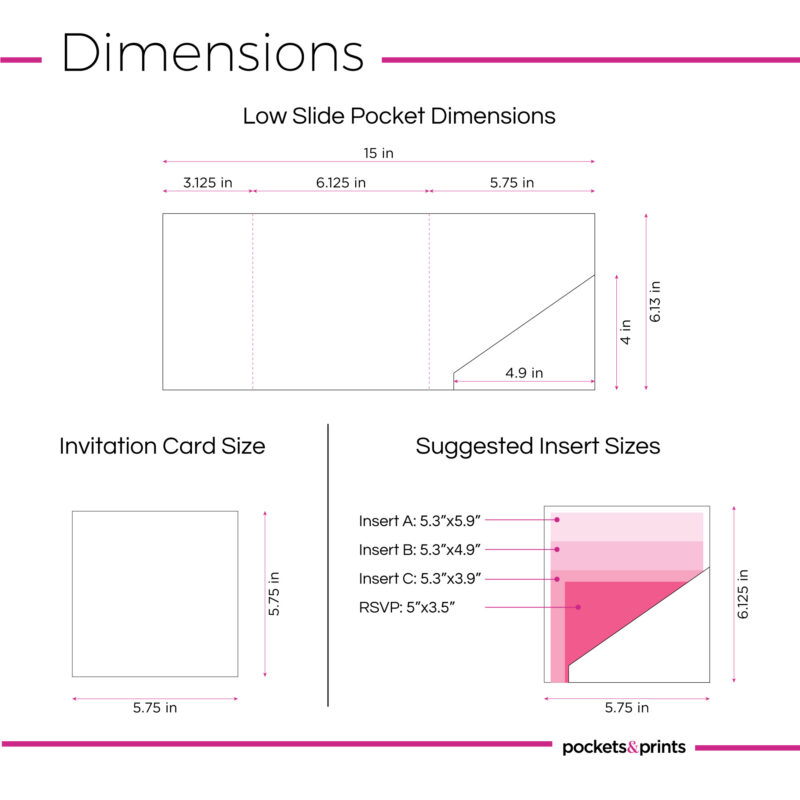 Low Slide – Square Invitation Pocket