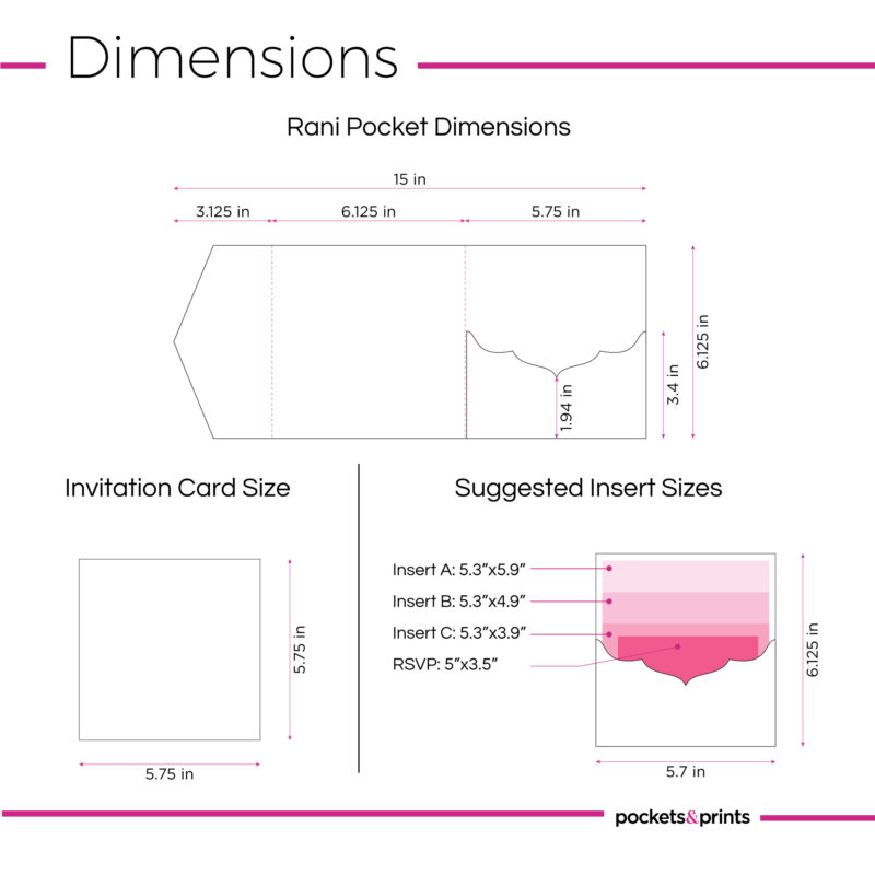 Rani – Square Invitation Pocket