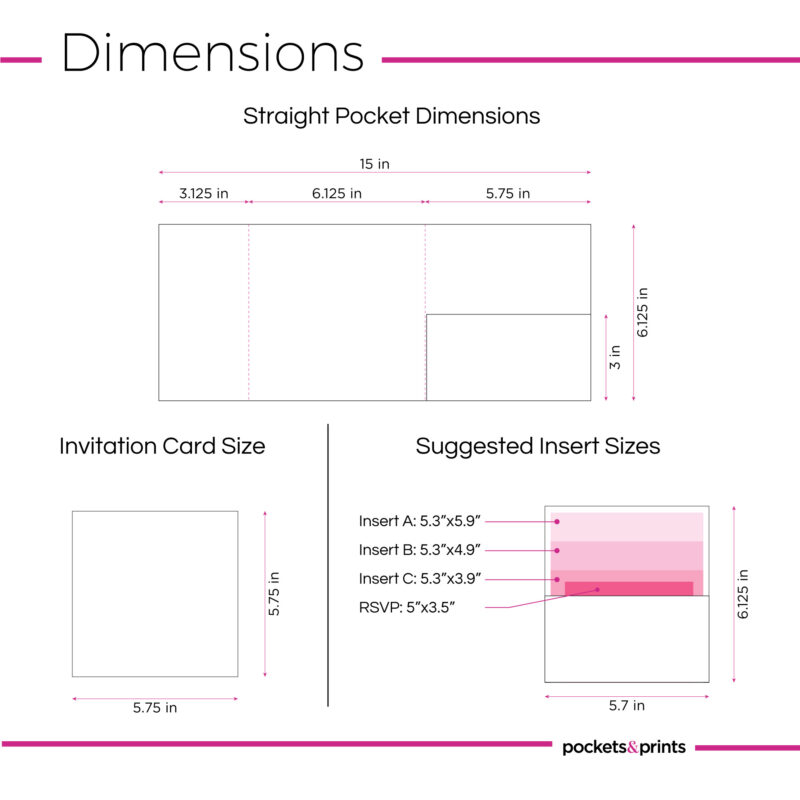 Straight – Square Invitation Pocket