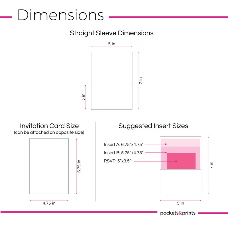 Straight – A7 Invitation Sleeve
