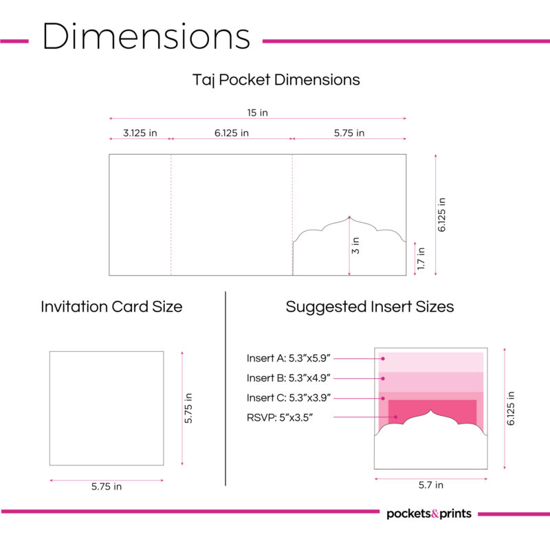 Taj – Square Invitation Pocket