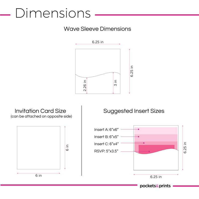 Wave – Square Invitation Sleeve