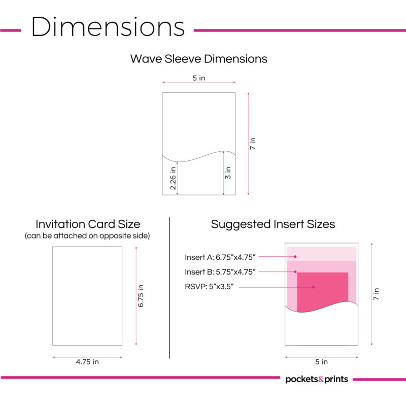 Wave – A7 Invitation Sleeve